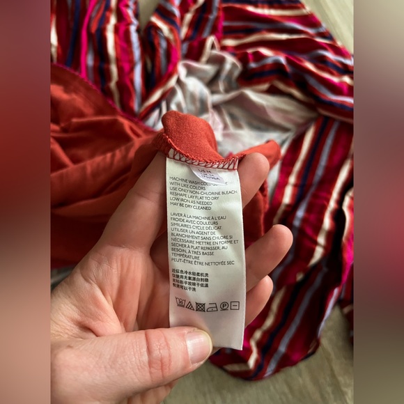 NWT Anthropologie Maeve Women’s  Gabriela Striped Maxi Ruffle Dress - Medium - Picture 8 of 10